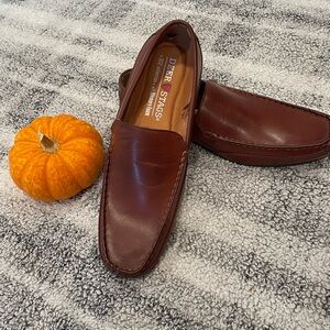 Deer Stags Men's Rich Brown Slip-On Loafers